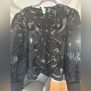Anthropologie black blouse